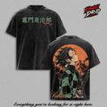 Tanjiro Kamado Demon Slayer Infinity Castle Anime Vintage Washed Tee