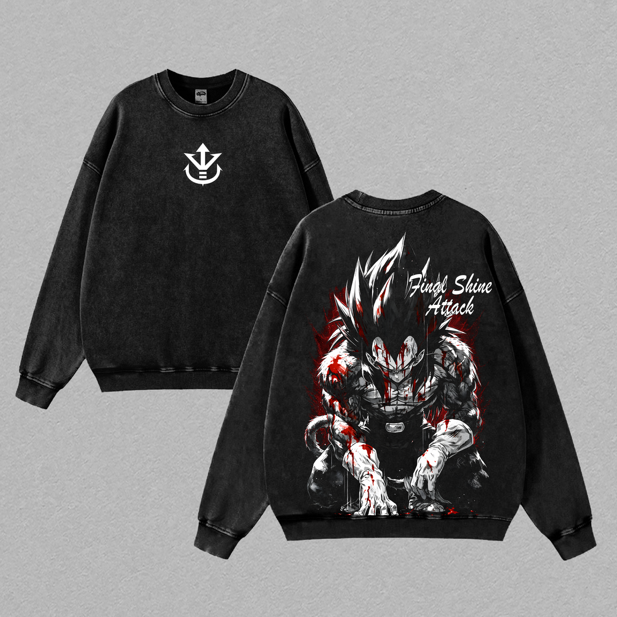Final Shine Attack Ultra Warrior Anime Vintage Washed Tee