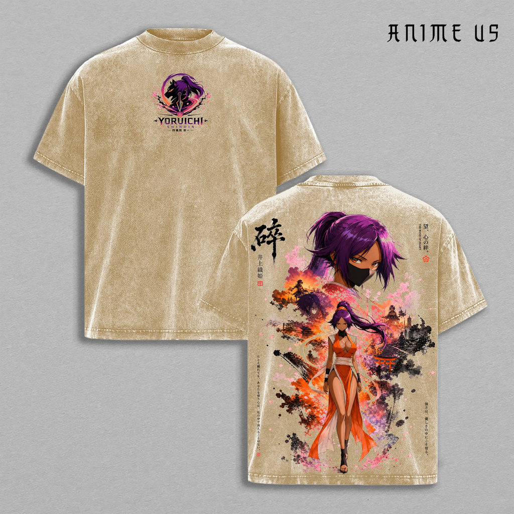 Yoruichi Shihoin Bleach Thunder Goddess Anime Vintage Washed Tee