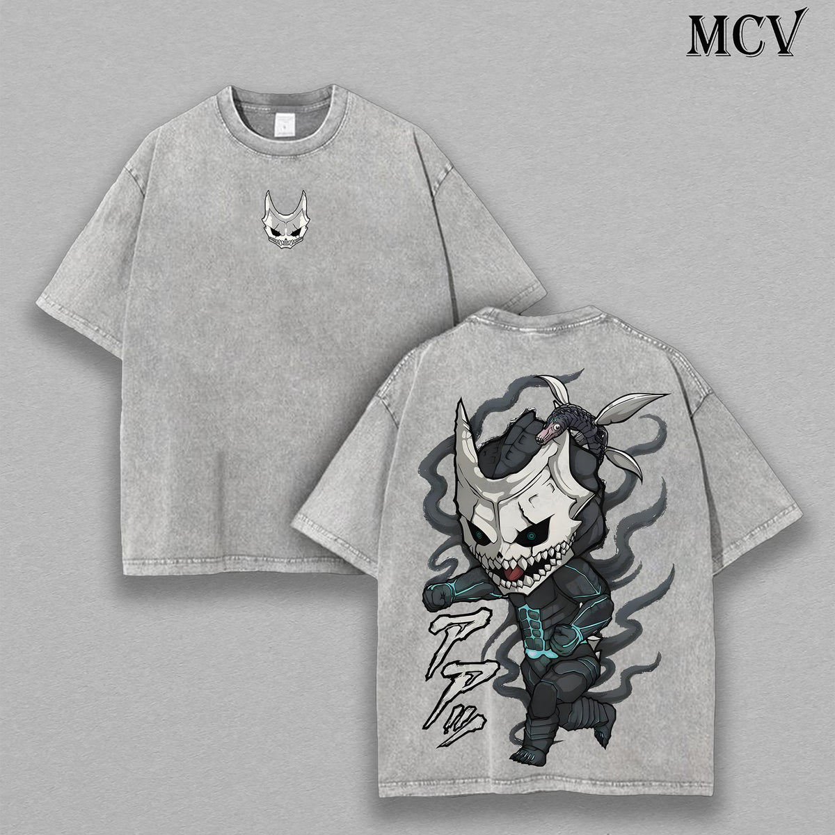 Kaiju No. 8 Chibi Anime Vintage Washed Tee