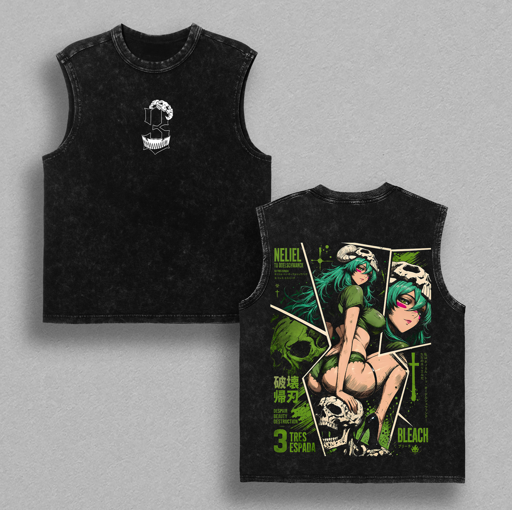 Neliel Bleach Anime Vintage Washed Tee