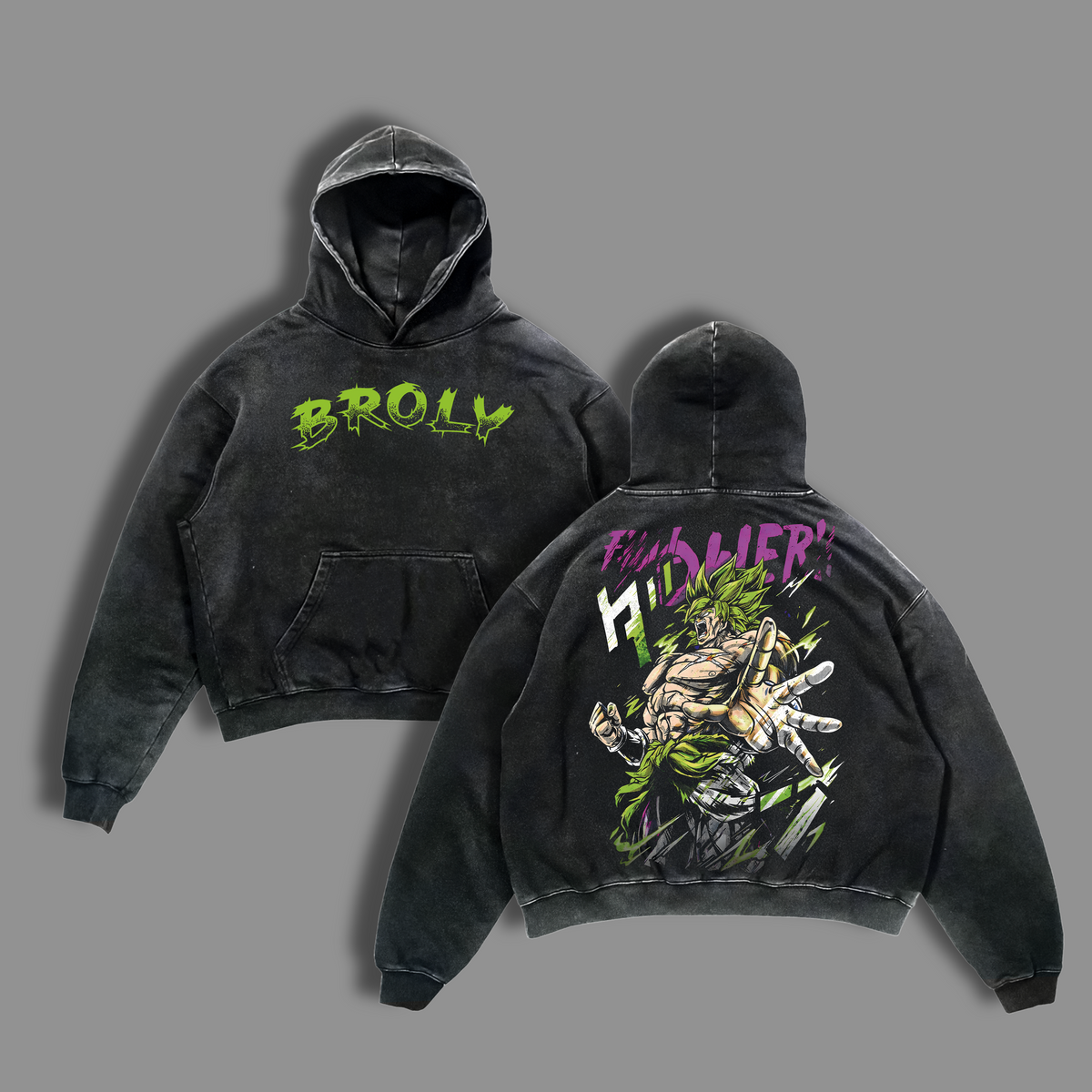 Broly T-shirt 2 Version, DBZ Movie Merch, Legendary Super Saiyan Graphic, Vintage Washed Anime Tee, Oversize Heavyweight, Gift for Anime Fans