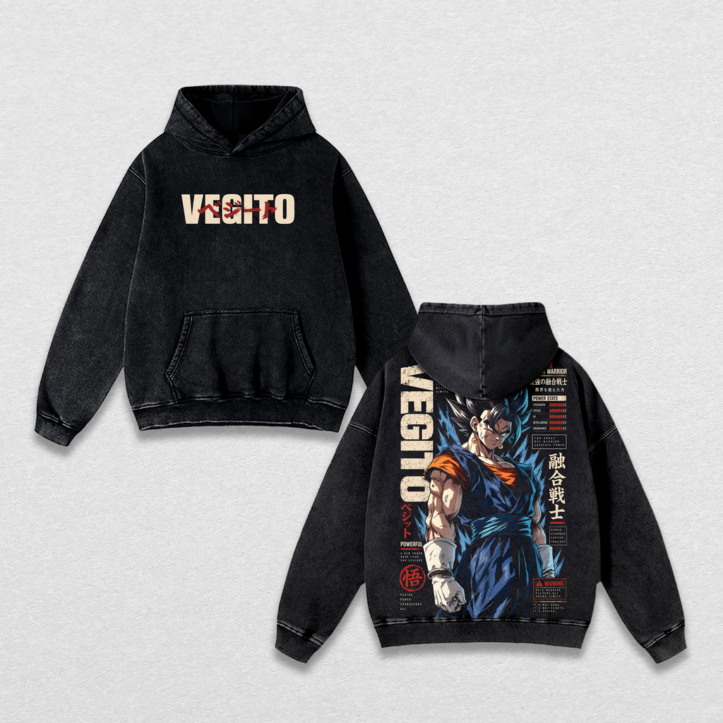 Vegettooo DBZ Anime Vintage Washed Tee