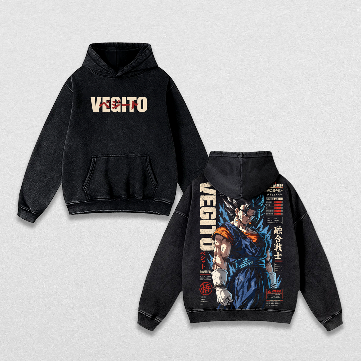Vegettooo DBZ Anime Vintage Washed Tee
