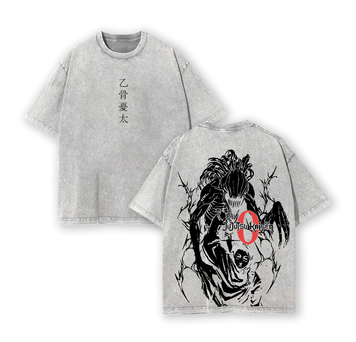 Yuta Rika T-Shirt – Jujutsu Kaisen Washed Oversized Anime Tee