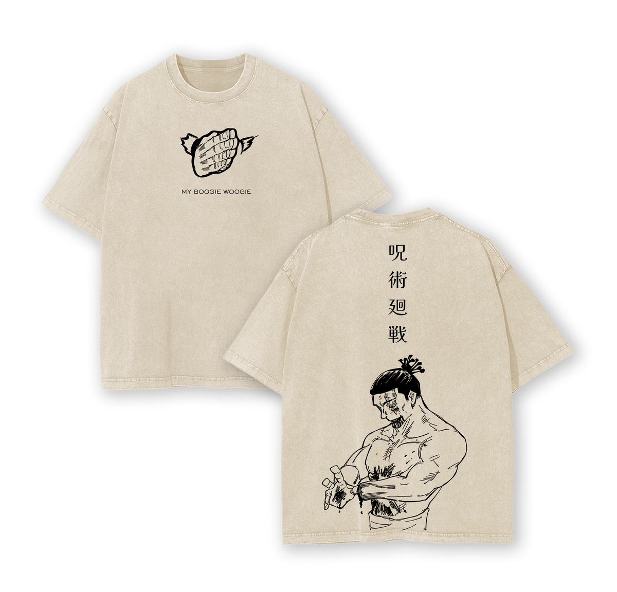 Todo Aoi JJK Jujutsu Kaisen Anime Vintage Washed Tee
