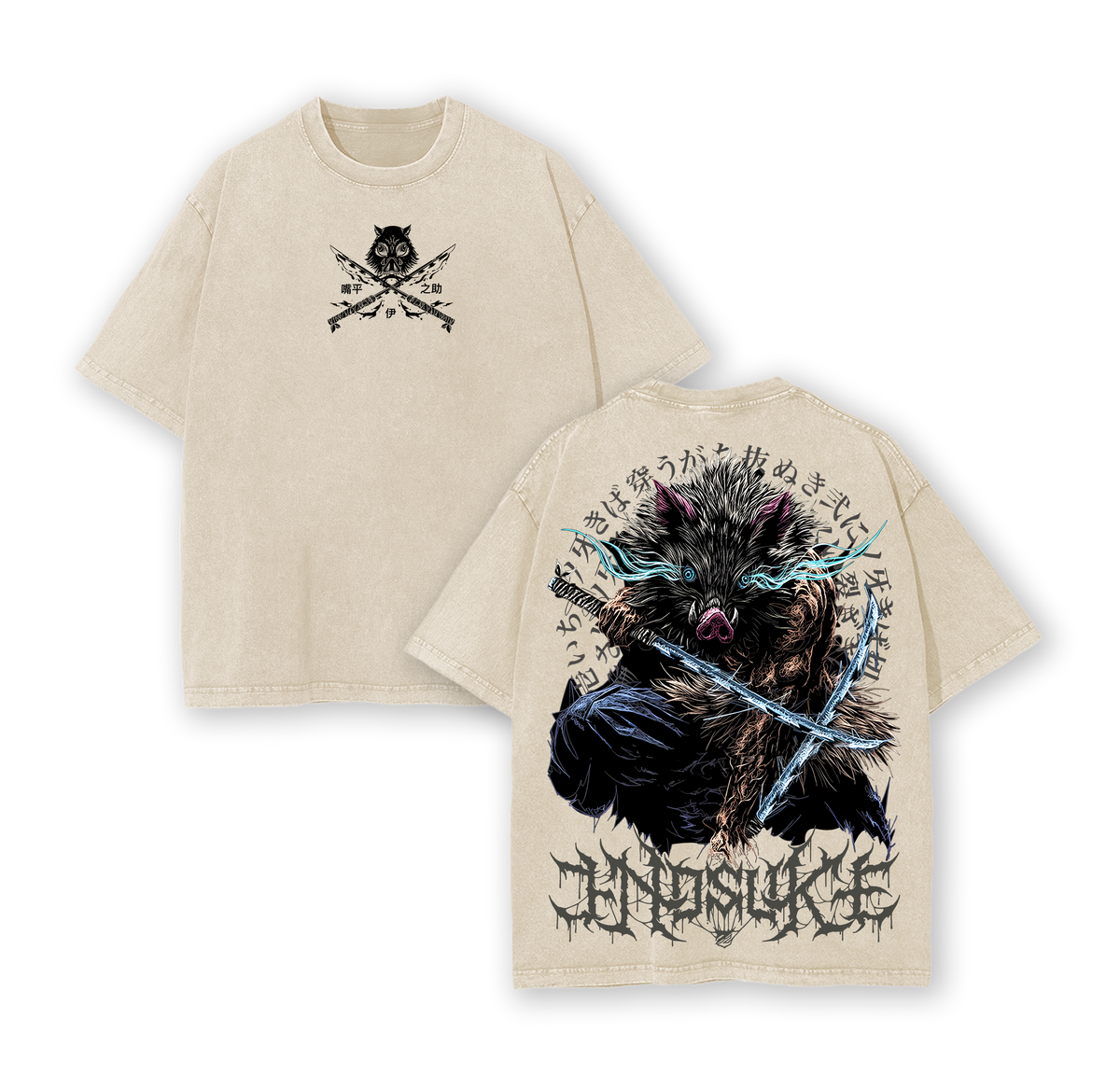 Demon Slayer Shirt, Inosuke Hashibira Shirt Tanjiro Kamado Tee
