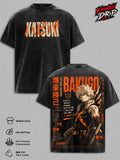 Katsuki Bakugo My Hero Academia Anime Vintage Washed Tee
