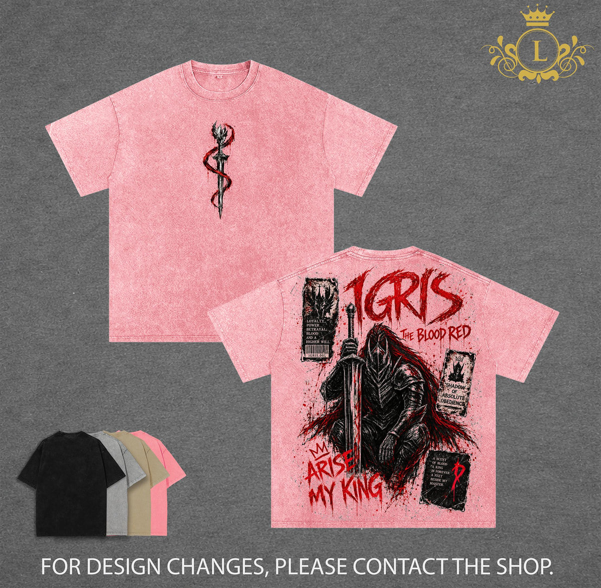 Limited Igris Solo Leveling Arise Anime Vintage Washed Tee