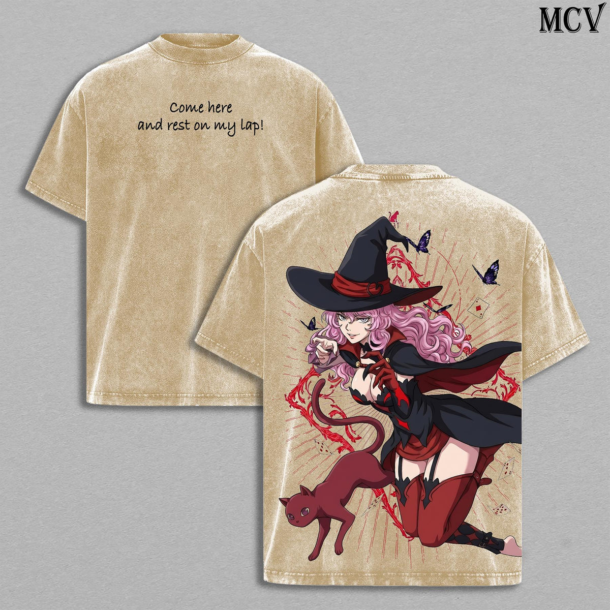 Vanessa Enoteca Black Clover Anime Vintage Washed Tee