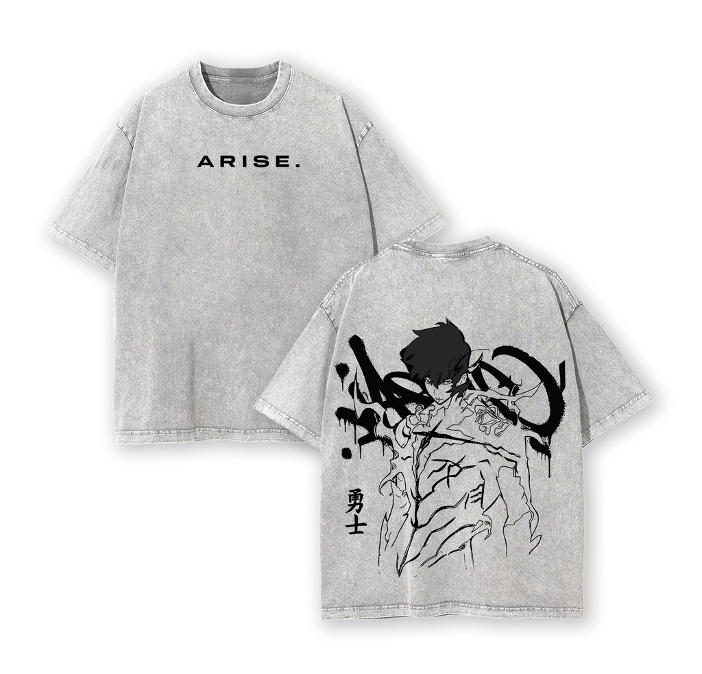 Sung Jin-Woo Solo Leveling Tshirt Vintage Oversized Anime