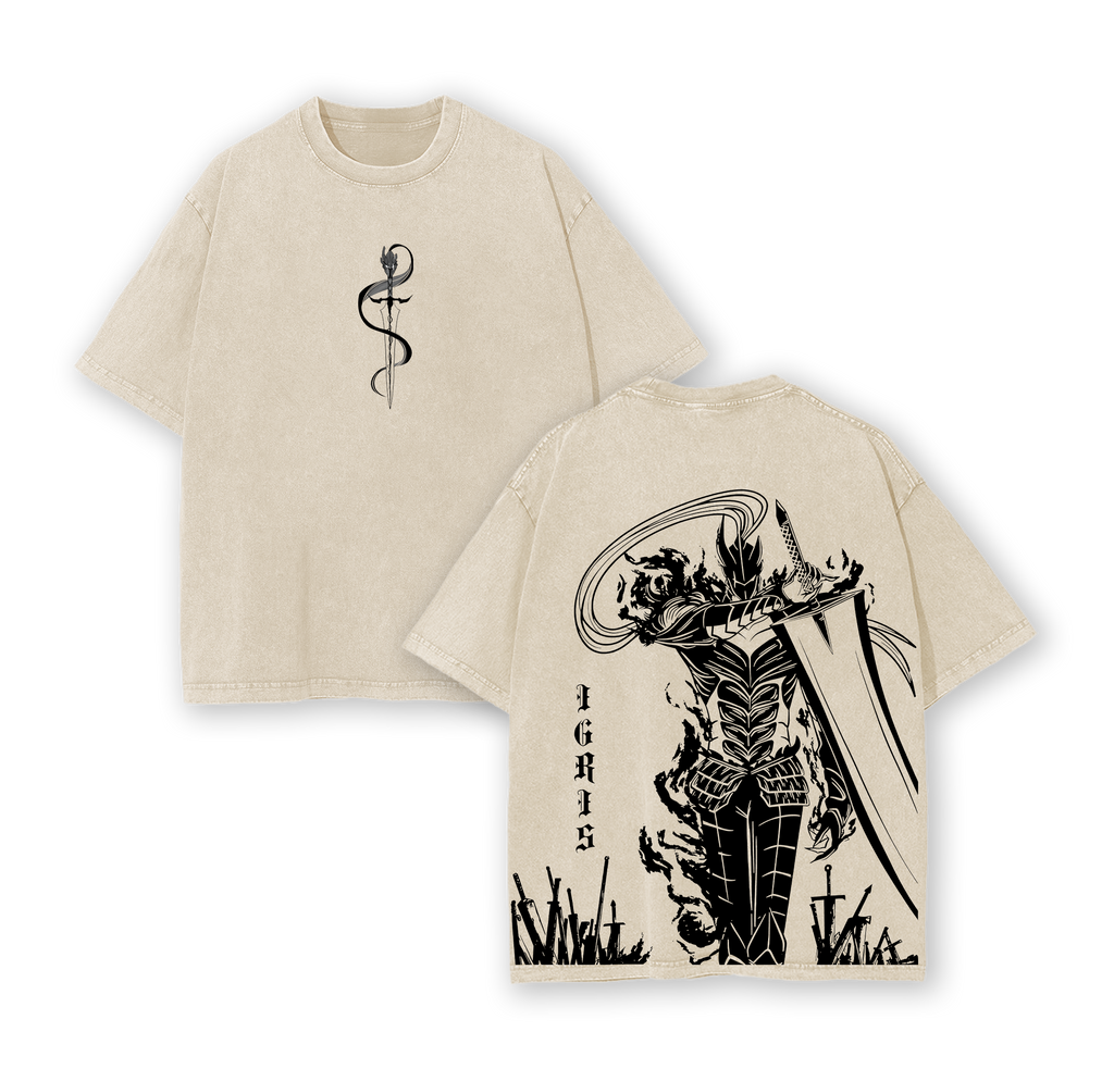 Igris Oversized Tee | Solo Leveling Shadow Knight Graphic Shirt
