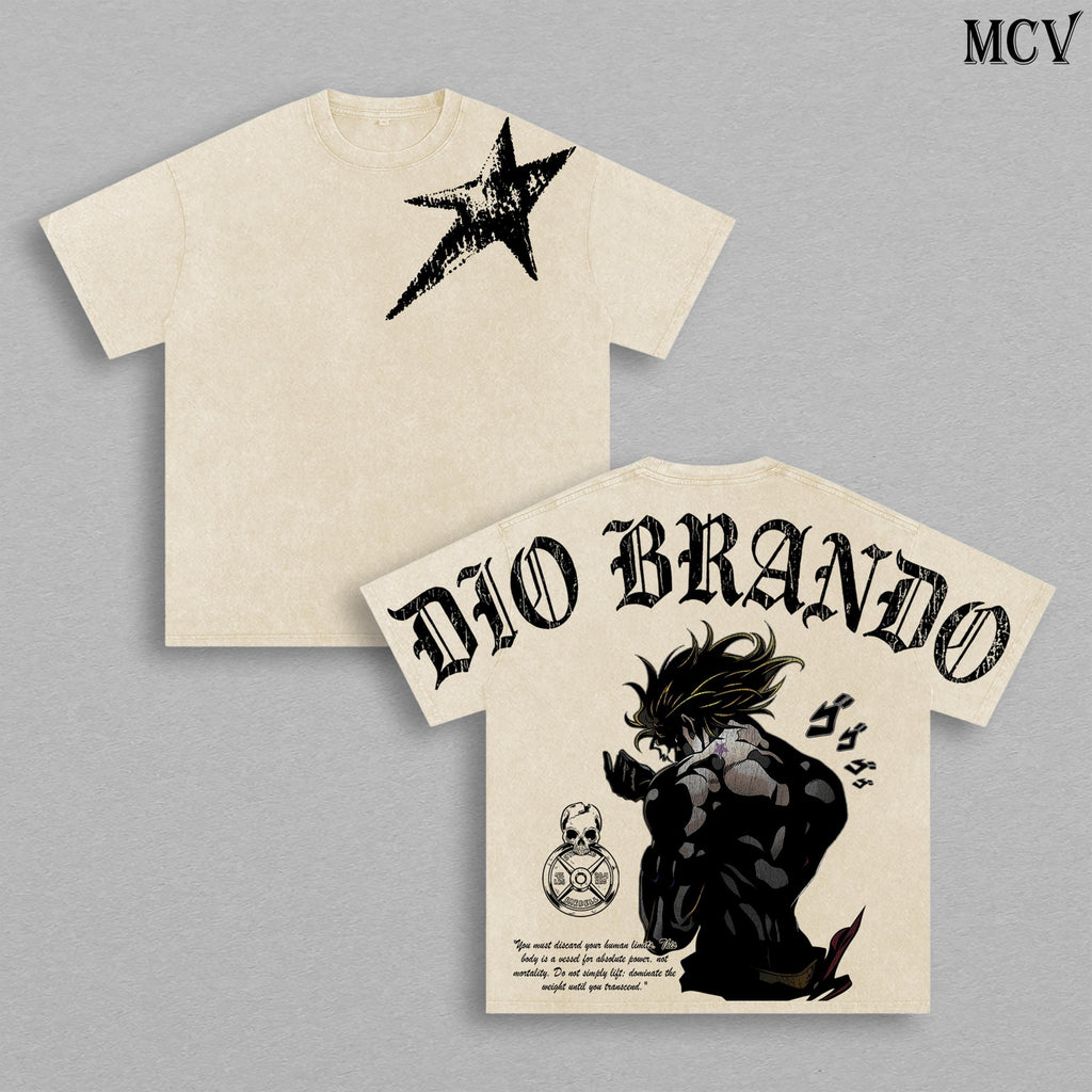 Dio Brando Scary Monsters JoJo’s Bizarre Adventure Anime Washed Tee