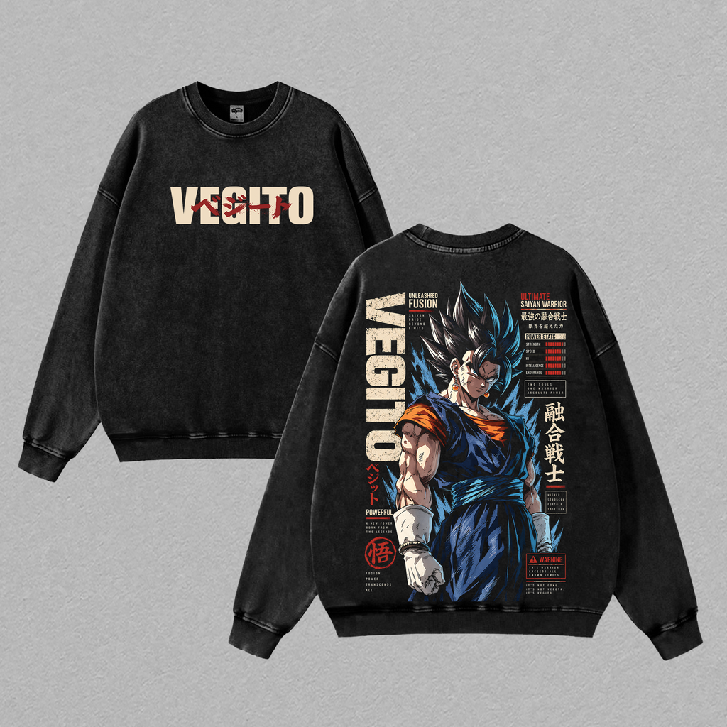 Vegettooo DBZ Anime Vintage Washed Tee
