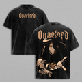 Albedo Overlord Anime Double Printed Vintage Washed Tee Unisex Oversize Anime Manga Washed Heavyweight Cotton T-shirt