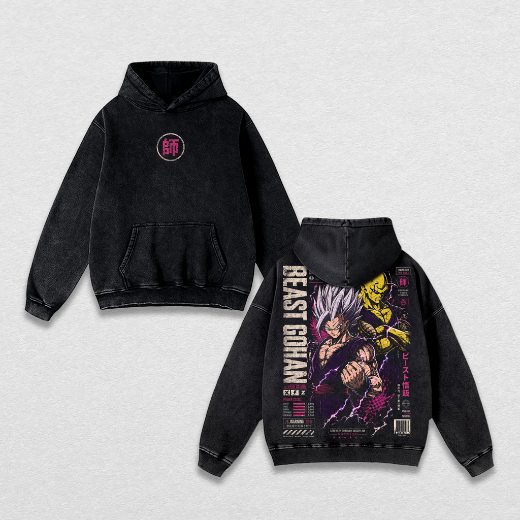 Beast Gohan Piccolo DBZ Anime Vintage Washed Tee