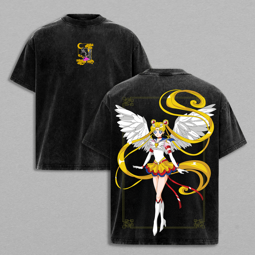 Sailor Moon Anime Vintage Washed Graphic Tee