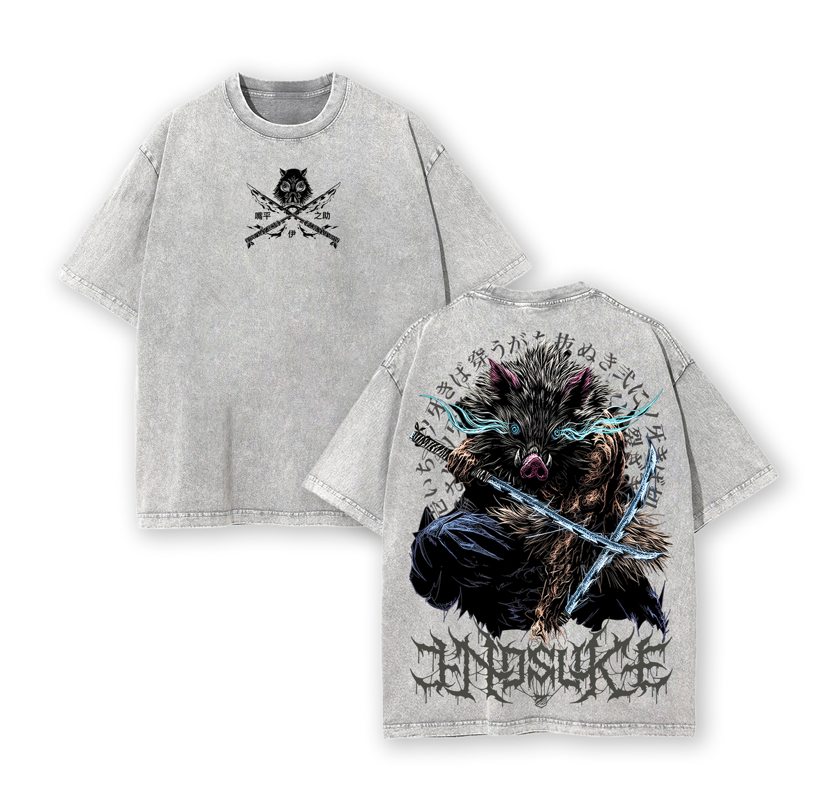 Demon Slayer Shirt, Inosuke Hashibira Shirt Tanjiro Kamado Tee