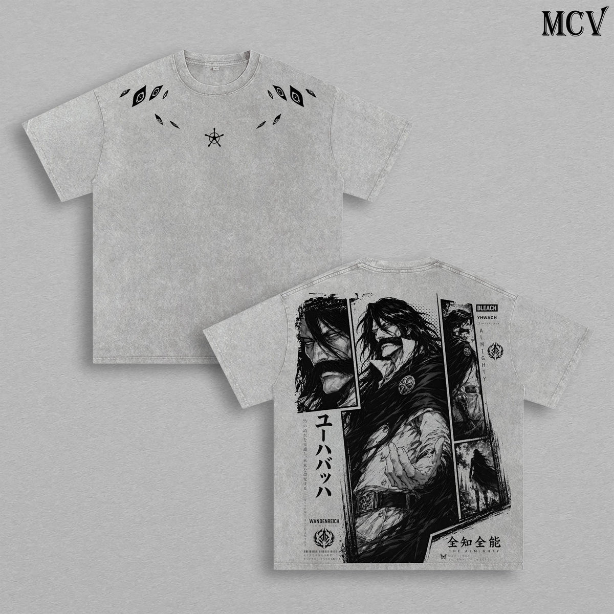 Yhwach Bleach TYBW Quincy King Anime Vintage Washed Tee