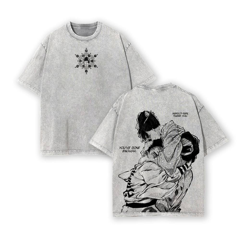 Akaza x Koyuki - Demon Slayer Infinity Castle Arc Washed T-Shirt