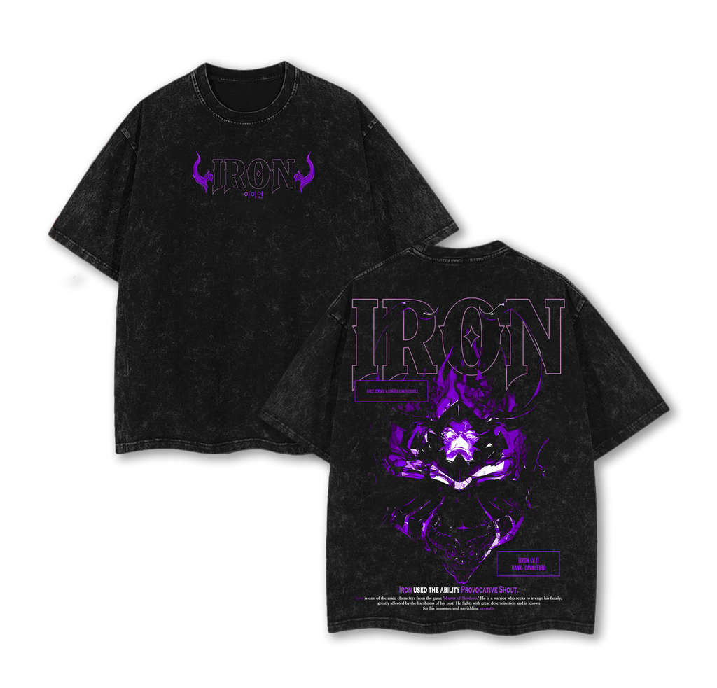 Iron v.1 - Solo Leveling Washed T-Shirt