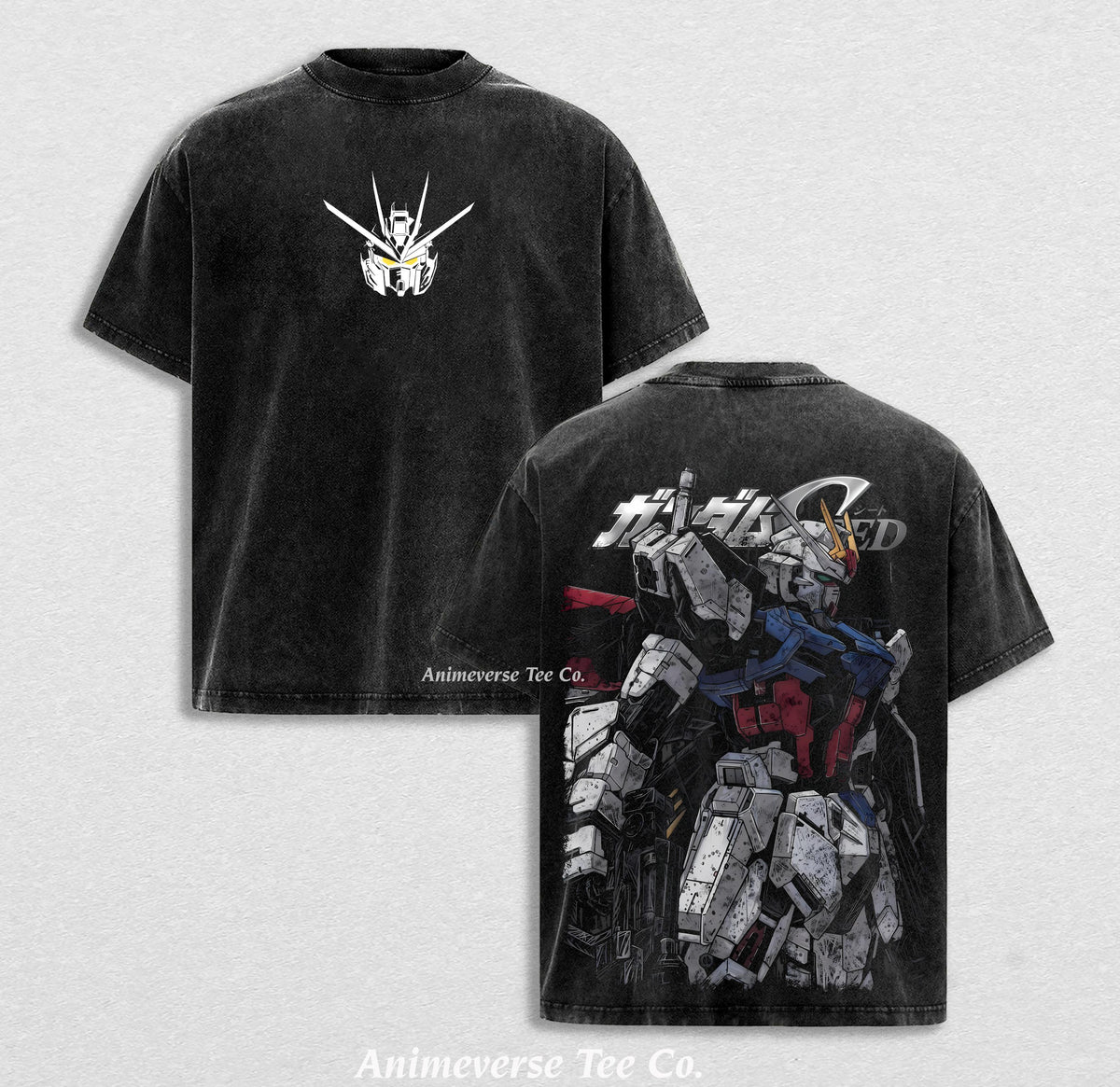 RX-78-2 Unicorn Barbatos Mobile Suit Gundam Anime Vintage Washed Tee
