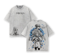 Frieren x Himmel Tee Washed – Frieren: Beyond Journey’s End Vintage Washed Heavy Cotton Oversized Anime Manga T-Shirt