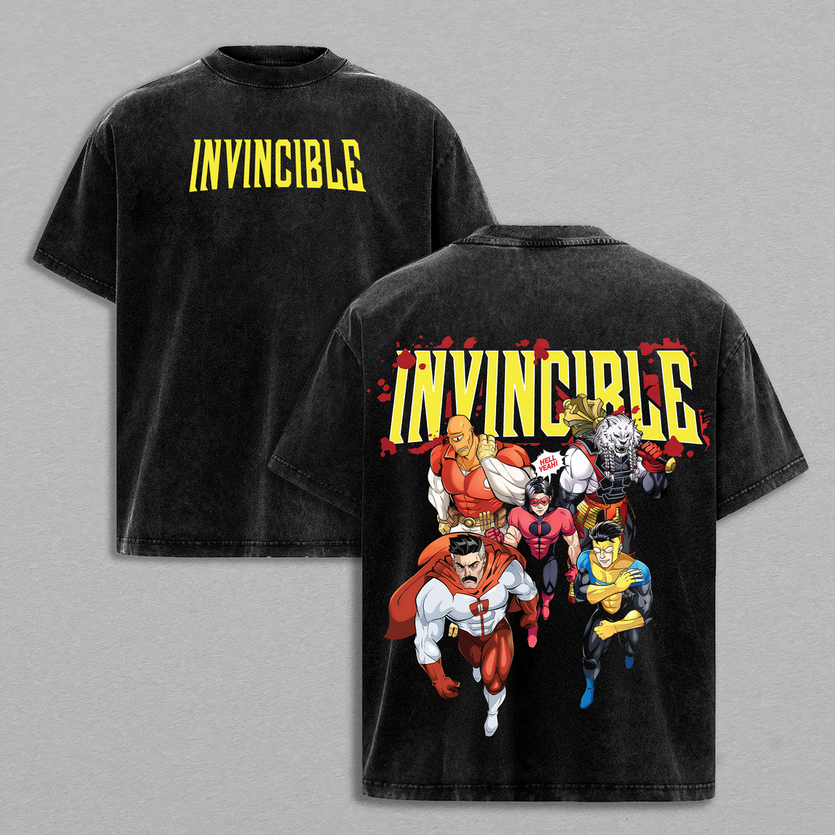 Invincible Villains Sweater Vintage Graphic Comic Sweatshirt Streetwear Oversized Pullover Retro Superhero Shirt