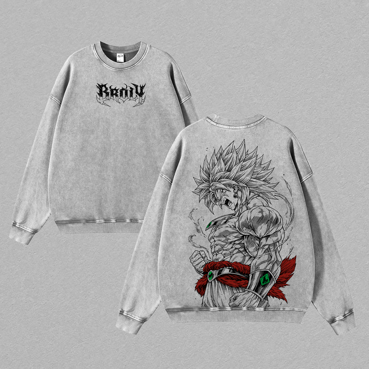 Broly Vintage Washed Oversized T-Shirt, Tank Top, Hoodie, Sweatshirt – Saiyan Rage Anime Graphic Tee