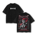 Igris Solo Leveling Vintage Washed Oversized Tee – Shadow Knight Heavy Cotton Anime Streetwear T-Shirt