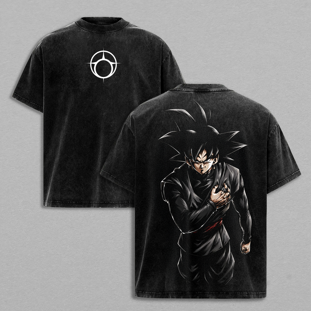 G0ku-Black Rose DBS Anime Vintage Washed Tee