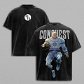 Conquest x Invincible Anime Double Printed Vintage Washed Tee