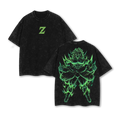Broly Super Saiyan - Dragon Ball Anime Double Printed Oversized Washed Tee
