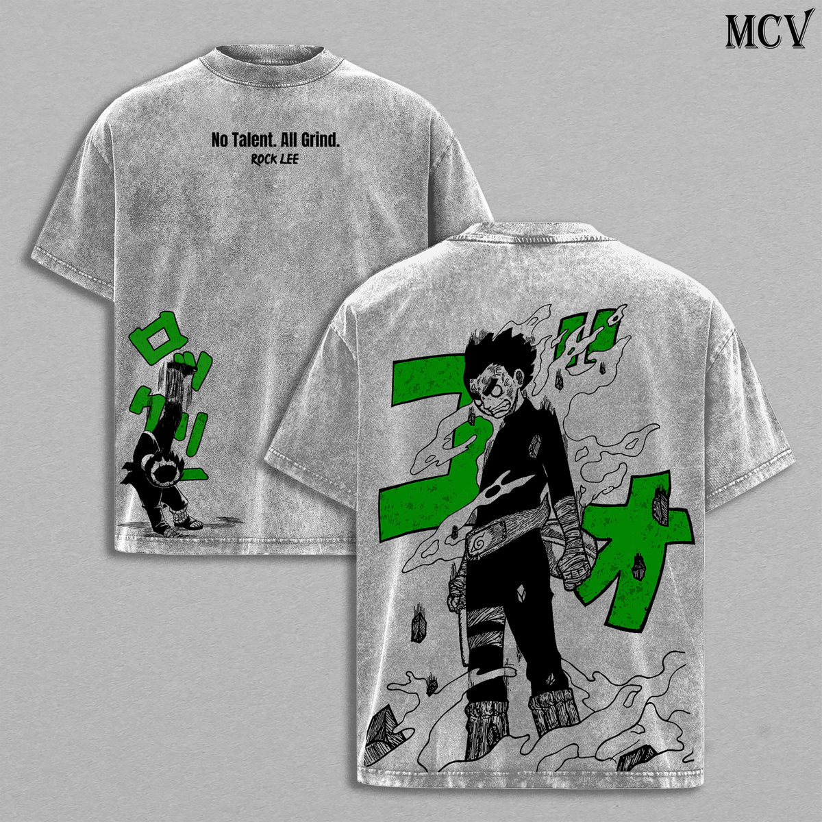 Rock Lee Naruto Anime Vintage Washed Tee & Hoodie