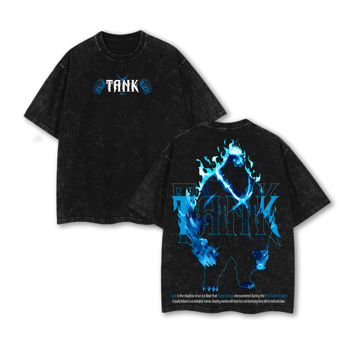 Tank - Sung Jin Woo Solo Leveling Washed T-Shirt
