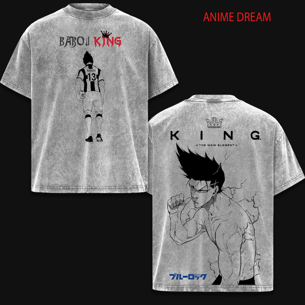 Shoei Barou Blue Lock Anime Vintage Washed Tee