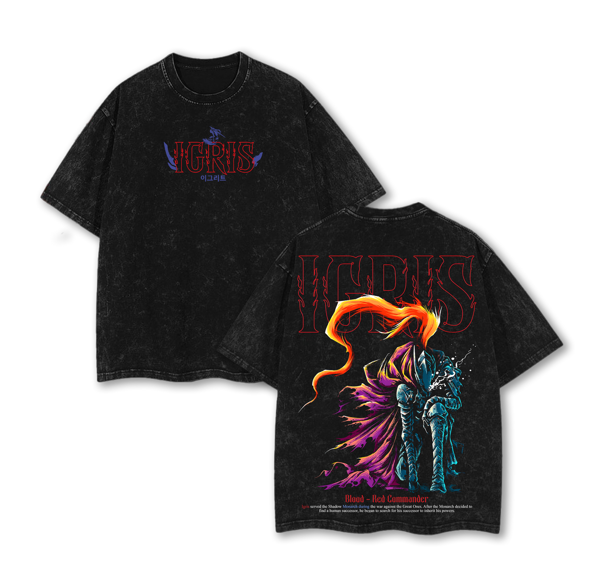 Iris v.3 - Sung Jin Woo Solo Leveling Washed T-Shirt