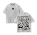 Trafalgar D. Water Law Tee Washed – Trafalgar Law One Pieceee Vintage Washed Oversized Heavy Cotton Anime Manga T-Shirt
