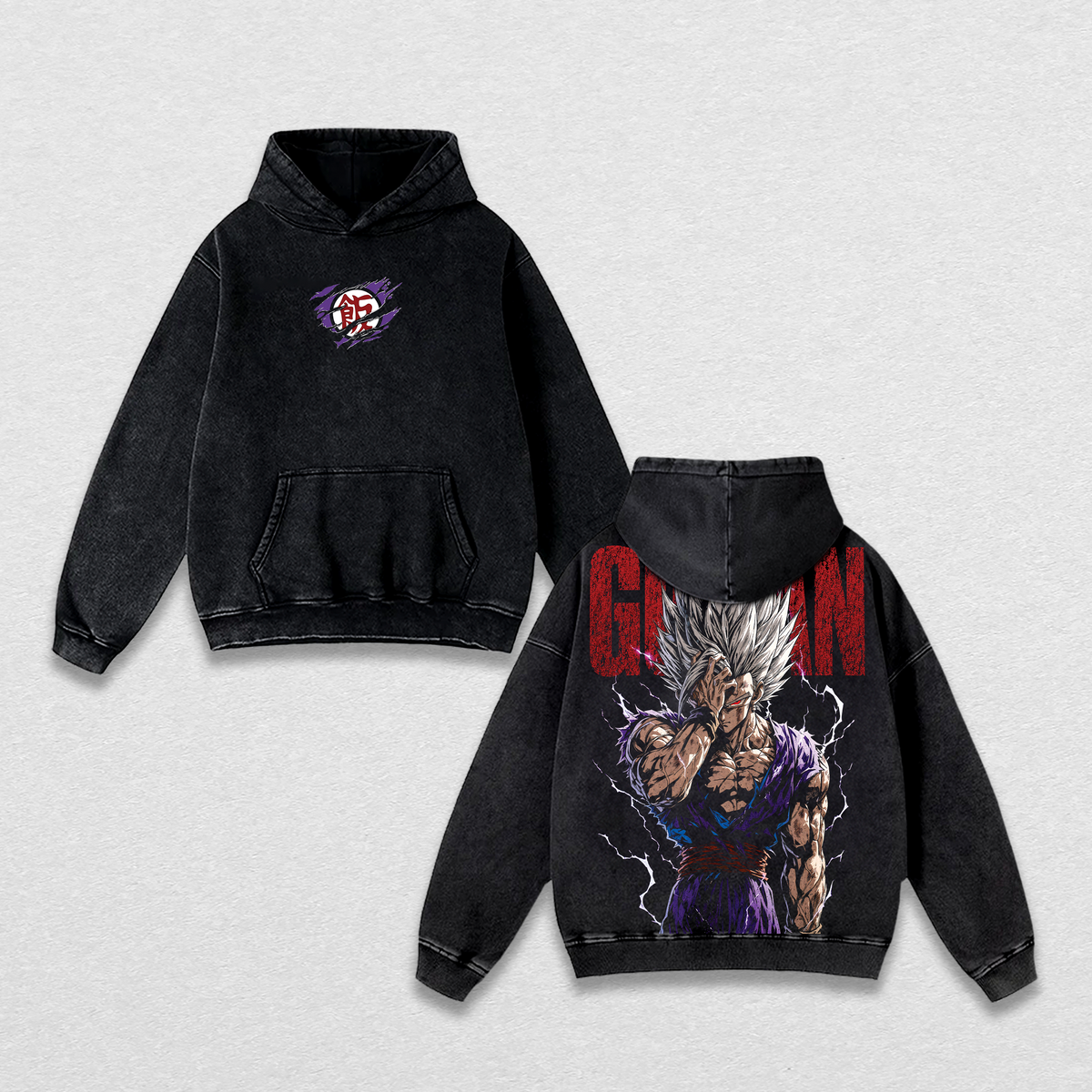 Gohann Beast Gohan DBZ Anime Vintage Washed Tee