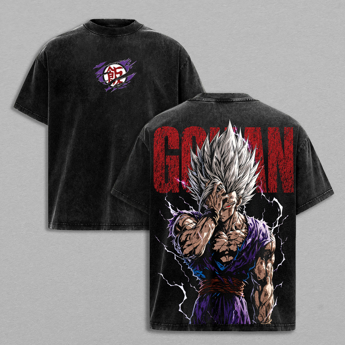 Gohann Beast Gohan DBZ Anime Vintage Washed Tee