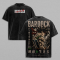 Bardock DBZ Vintage Acid Wash T-Shirt, Oversized Anime Graphic Tee, Saiyan Warrior Heavyweight Cotton Streetwear, Retro Anime Shirt