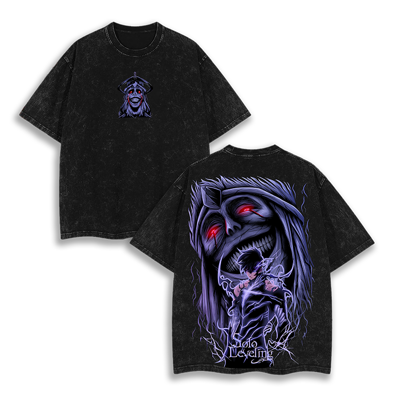 Statue Of God  - Solo Leveling Anime v2 Washed T-Shirt