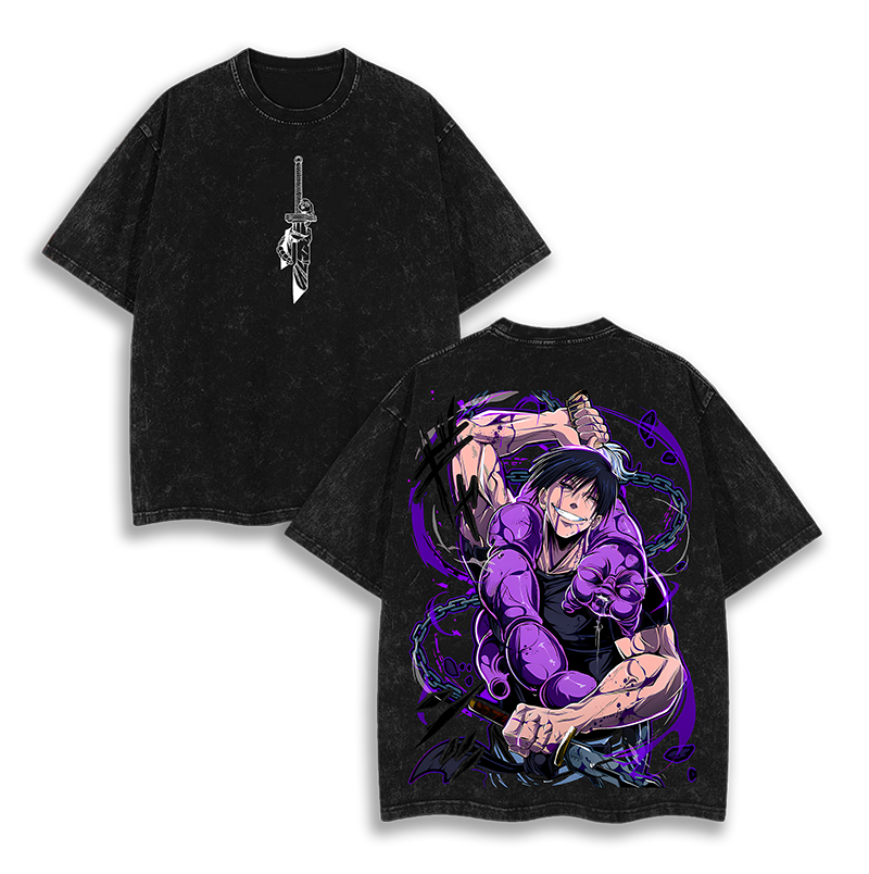Toji Fushiguro Shir Jujutsu Kaisen Anime Washed T-Shirt