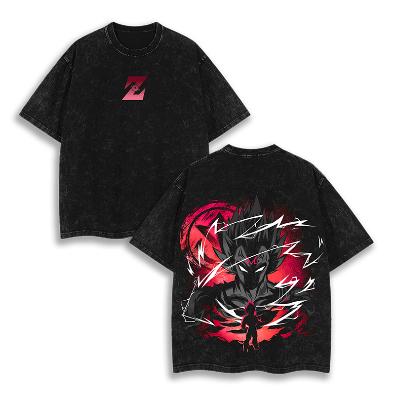 Majin Vegeta Super Saiyan Dragon Ball Washed T-Shirt