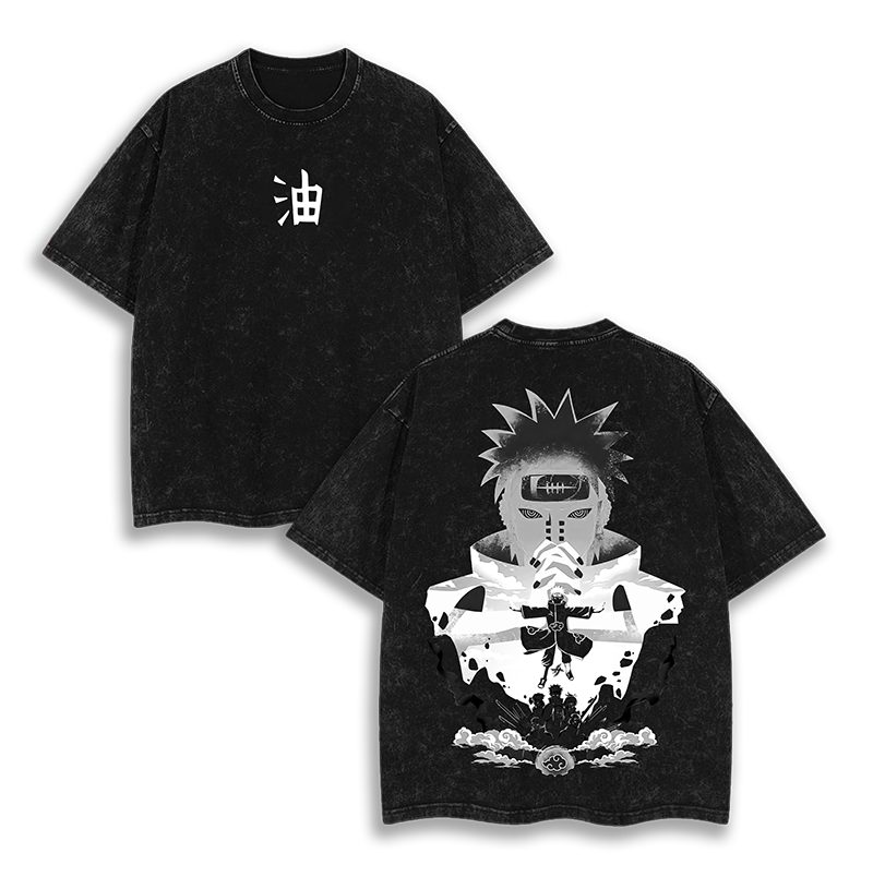 PAIN - Akatsuki  Naruto v2 Anime Washed T-Shirt