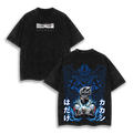 Hatake KaKashi - Naruto  Anime Washed T-Shirt