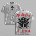 The Kingdom of Heaven Cross Christian Vintage Washed Tee