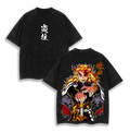 Rengoku Kyoujurou Demon Slayer Washed T-Shirt