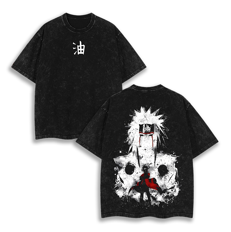 Jiraiya  Naruto - Naruto  Anime Washed T-Shirt