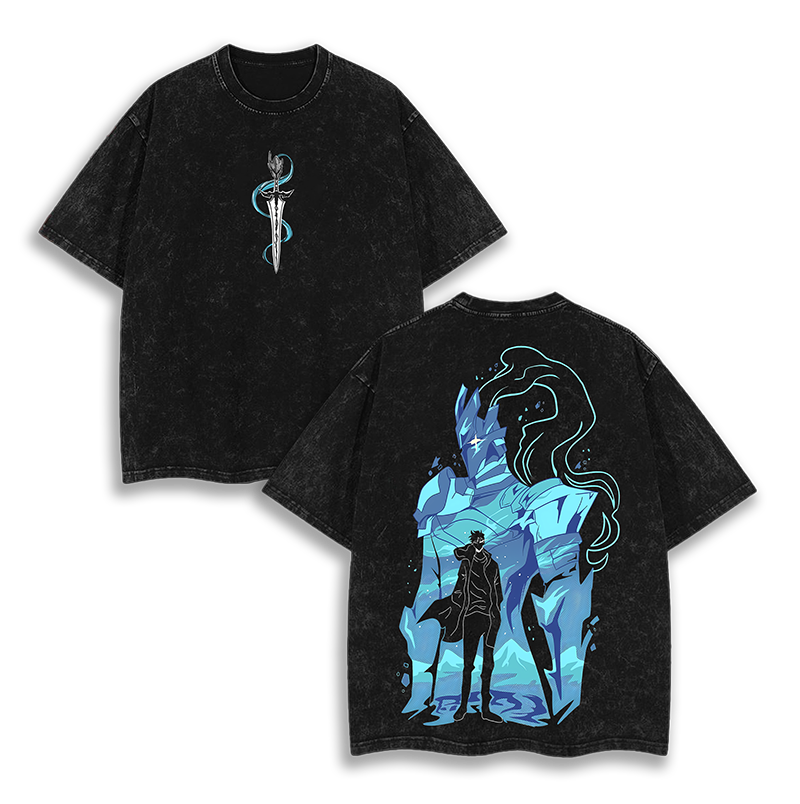 IGRIS Sung Jin Woo - Solo Leveling Anime Washed T-Shirt